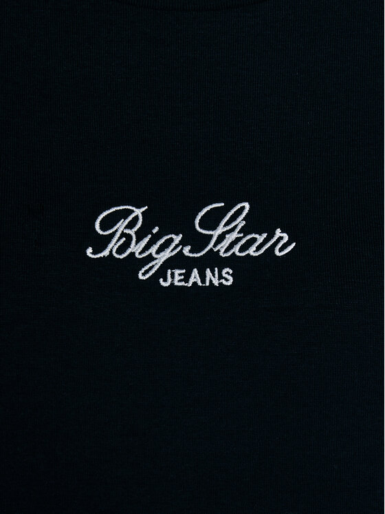 BIG STAR BIG STAR T-Shirt TOMSA Granatowy Slim Fit