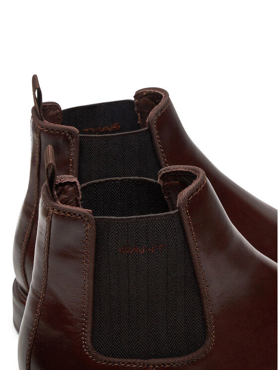 Gant Gant Kotníková obuv s elastickým prvkem 29651757 Hnědá