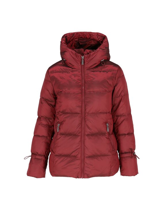 Perso Perso Kurtka damska BLH220043F Bordowy Regular Fit