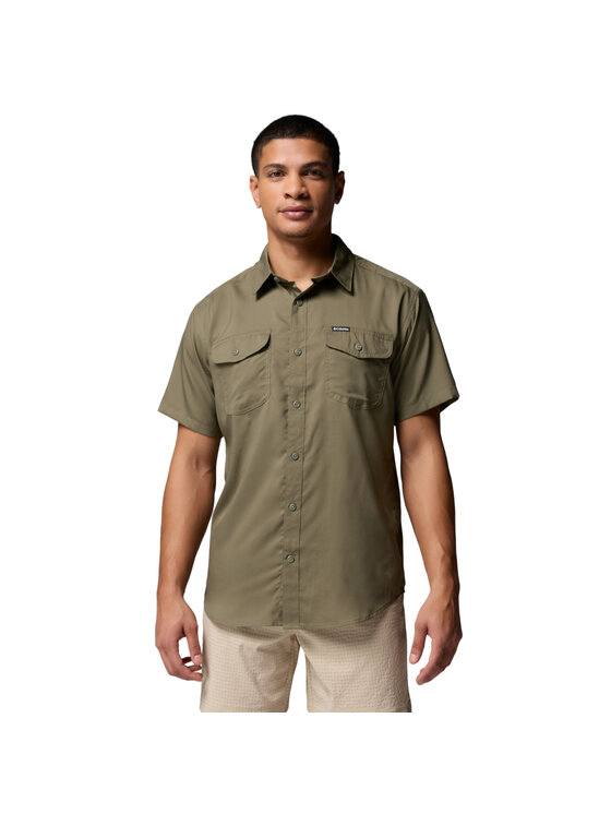 Columbia Columbia Camicia Utilizer II Solid Short Sleeve Shirt Verde Regular Fit
