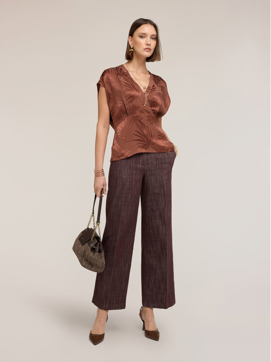 Motivi Motivi Blusa 2020W000780N0V2 Marrone Regular Fit