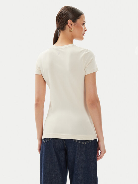 Guess Guess T-särk Flowers W4YI30 J1314 Kollane Slim Fit