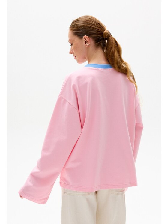 Mirons Mirons Longsleeve Print Różowy Regular Fit