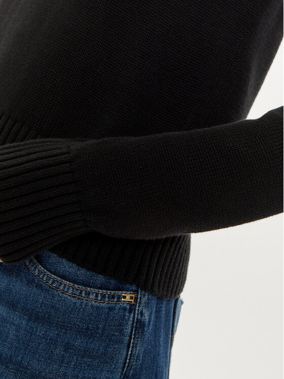 Guess Jeans Guess Jeans Πουλόβερ W4BR10 Z3HM1 Μαύρο Regular Fit