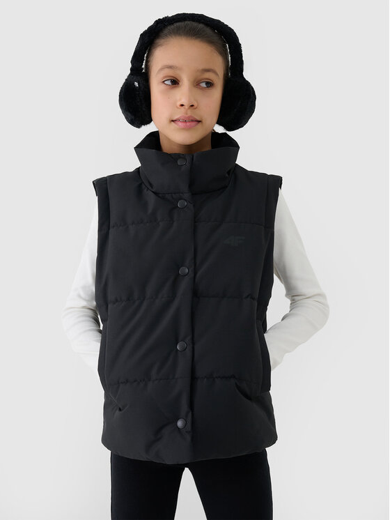 4F 4F Kamizelka casual Czarny Oversize