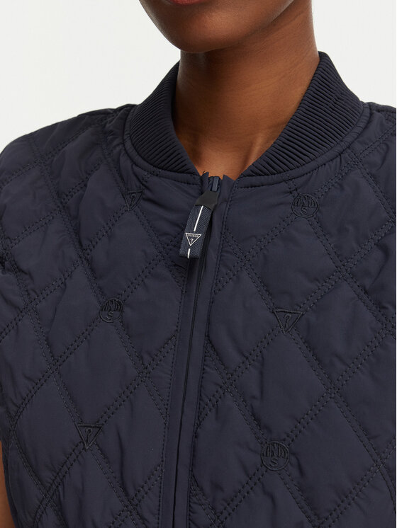 Guess Guess Sportinė liemenė W6GL01 W1400 Tamsiai mėlyna Regular Fit