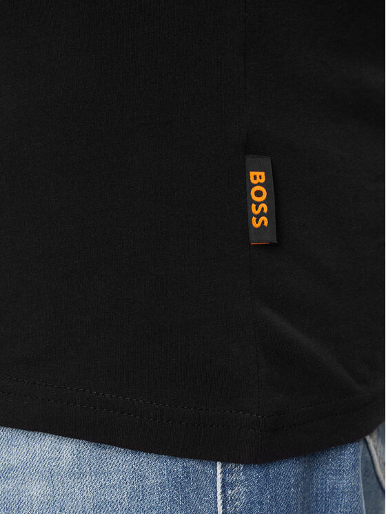 BOSS Boss Marškinėliai Teebossrete 50495719 Juoda Regular Fit