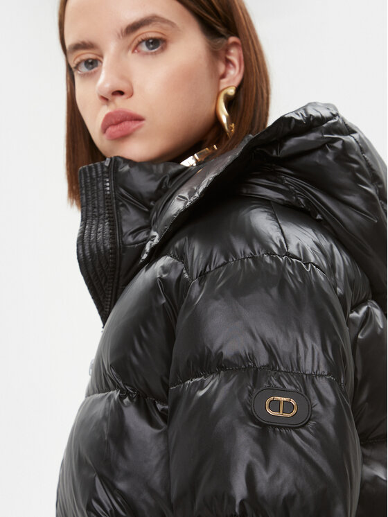 TWINSET TWINSET Daunenjacke 232TT2350 Schwarz Regular Fit