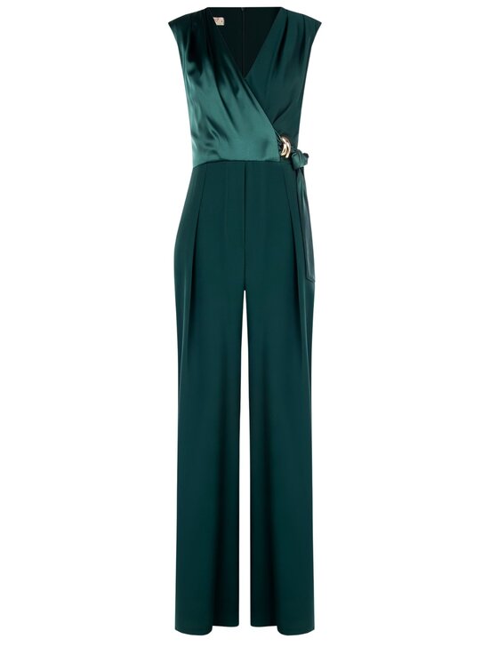 Rinascimento Rinascimento Jumpsuit Tuta Incrocio Jumpsuit Verde Regular Fit