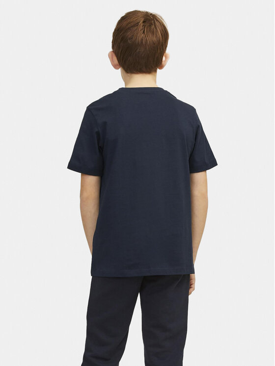 Jack & Jones Junior Jack & Jones Junior T-Shirt 12257379 Granatowy Standard Fit