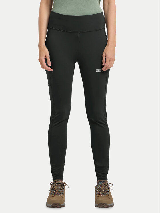 Jack Wolfskin Colanți Femei, Mărimea: XL, Negru, Klintal 1508901