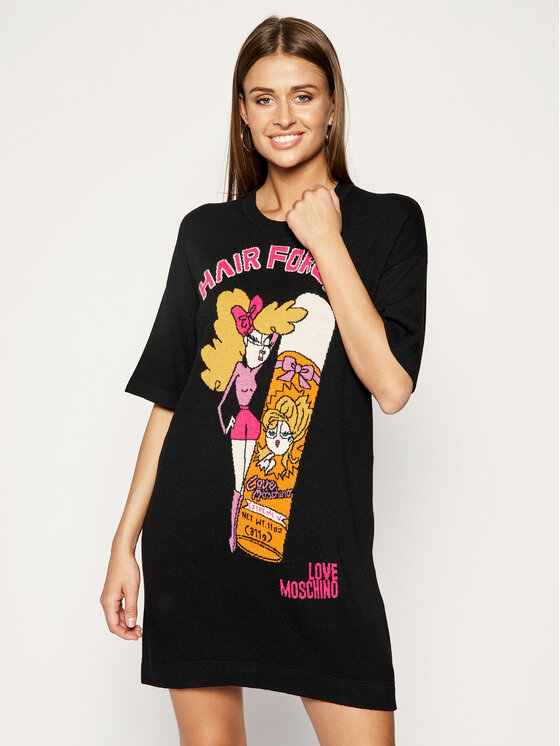LOVE MOSCHINO Vestito di maglia WSR6610X 1307 Regular Fit • Modivo.it