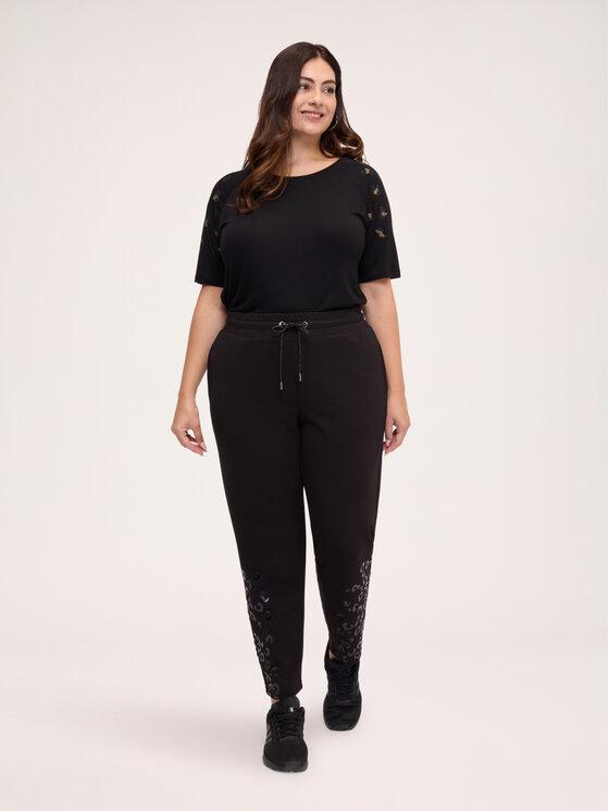 Fiorella Rubino Fiorella Rubino T-shirt G00KL009617N033 Nero Regular Fit