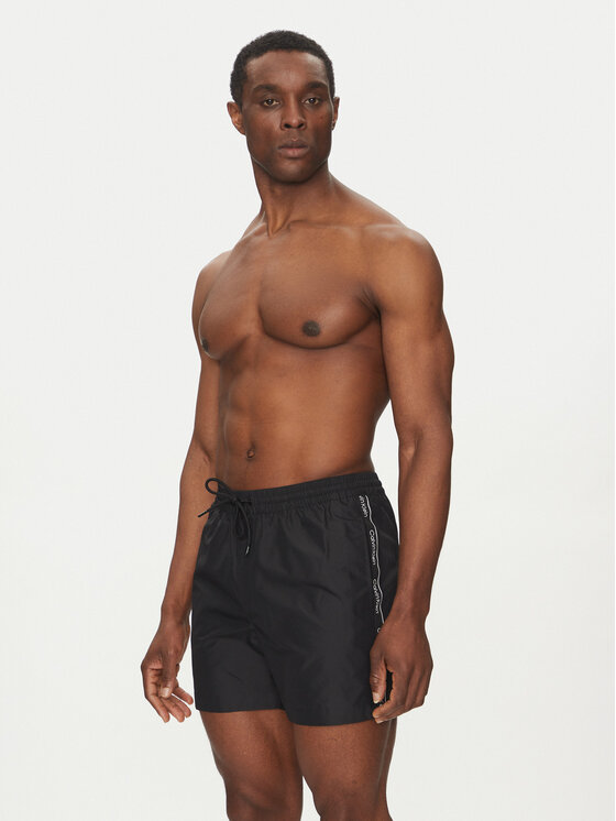 Calvin Klein Swimwear Calvin Klein Swimwear Plaukimo šortai KM0KM01109 Juoda Regular Fit
