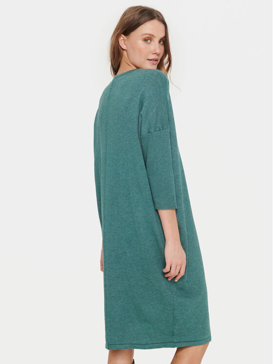 Saint Tropez Saint Tropez Vestito di maglia 30512181 Verde Casual Fit