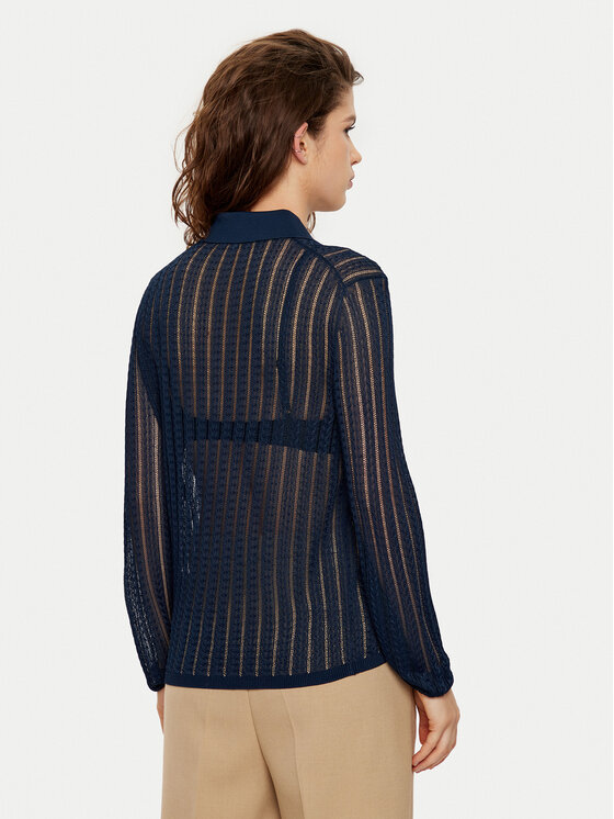 Tommy Hilfiger Tommy Hilfiger Пуловер WW0WW44454 Тъмносин Slim Fit