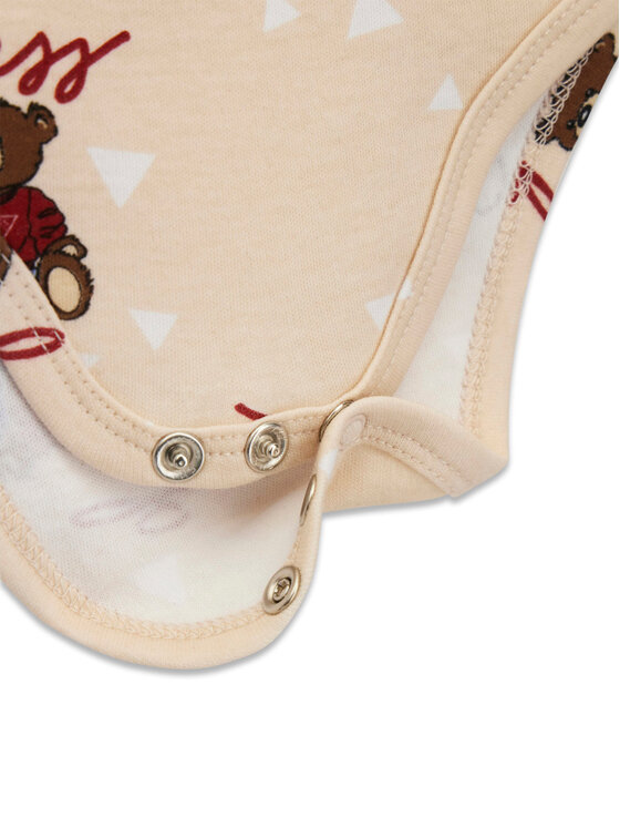 Guess Guess Džempera ar kapuci, bodija un sporta bikšu komplekts H6RW02 KA6W4 Bēšs Regular Fit