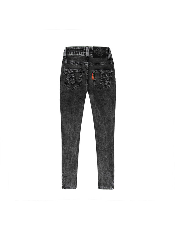 MissDenim MissDenim Jeansy Zip Leg Szary Skinny Fit