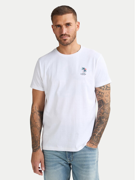 Petrol Industries Petrol Industries T-Shirt M-1050-TSR644 Bílá Regular Fit
