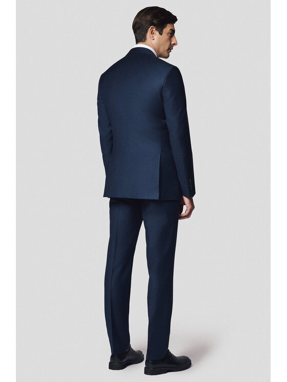 Lancerto Lancerto Garnitur Manzanillo GA073125000028 Granatowy Slim Fit