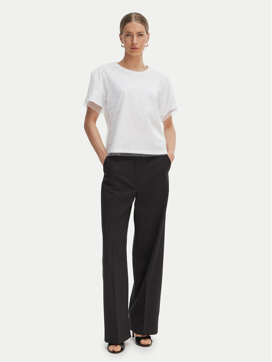 Rinascimento Rinascimento T-krekls CFC0128089003 Balts Regular Fit