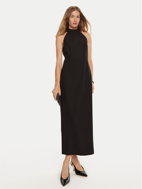 IVY OAK IVY OAK Koktel haljina Nolan IO117640 Crna Slim Fit