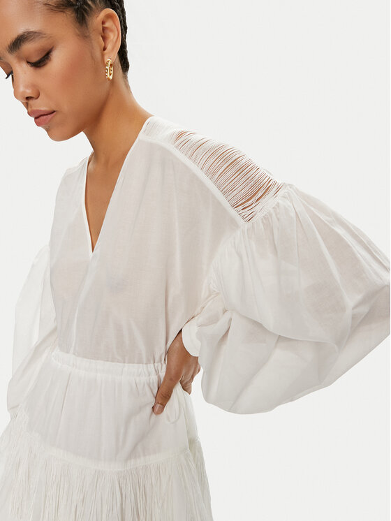 PINKO Pinko Sukienka codzienna Baaria 103741 A1XN Biały Regular Fit