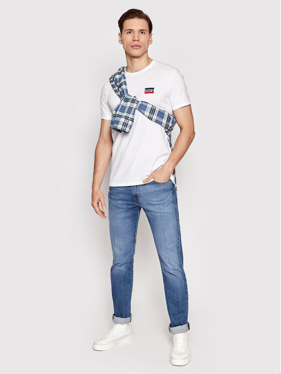 Set di 2 T-shirt 79681-0014 Bianco Slim Fit