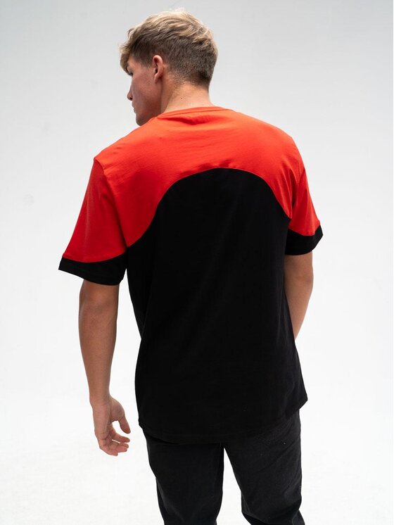 Good Luck Good Luck T-Shirt Koszulka Męska Z Krótkim Rękawem tonalna Shoulder Pad M Czarny Regular Fit