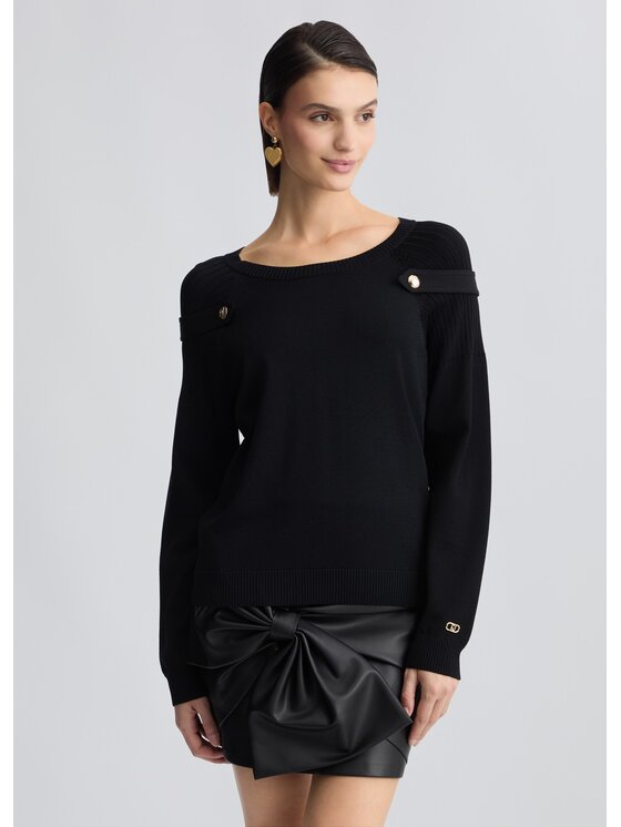 Sweter, rozmiar XL, Czarny, TA5024MA96P22222