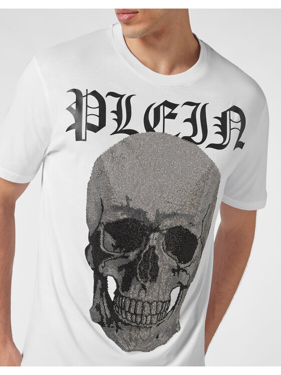 PHILIPP PLEIN PHILIPP PLEIN Tričko 6015 Biela Regular Fit