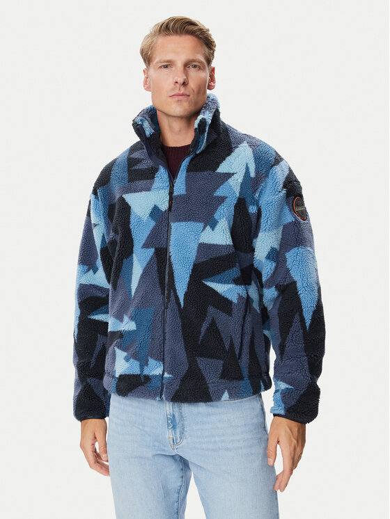 Napapijri Napapijri Fliis T-Fleeve Fz NP0A8AO4 Tumesinine Loose Fit