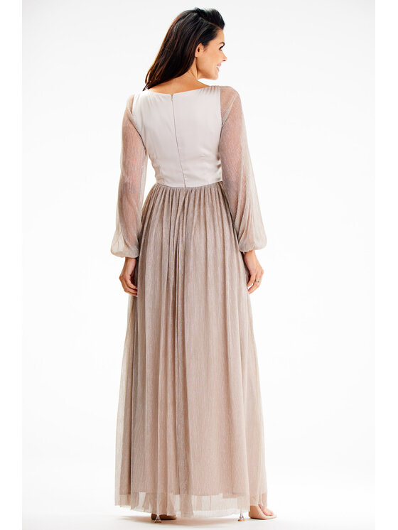 Awama Awama Abito da sera A626 Beige Basic Fit