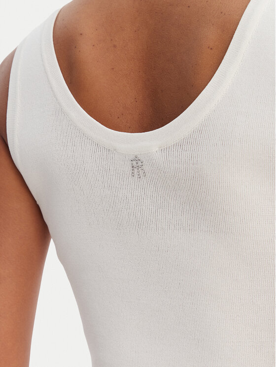 Fracomina Fracomina Top FR26ST4005K524R9 Ekrüüvärv Slim Fit