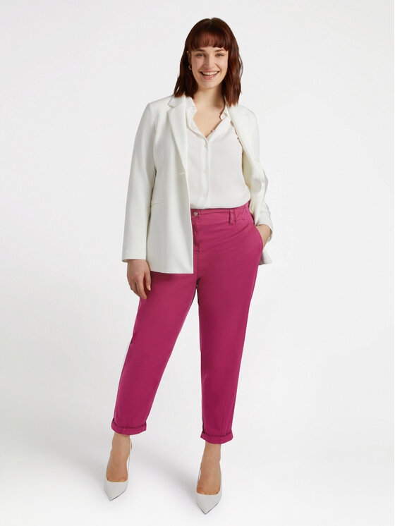 Fiorella Rubino Fiorella Rubino Pantaloni di tessuto P705T104888N016 Rosso Boy Fit