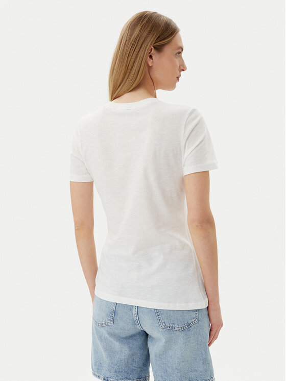 Tommy Hilfiger Tommy Hilfiger Tričko WW0WW44559 Écru Regular Fit