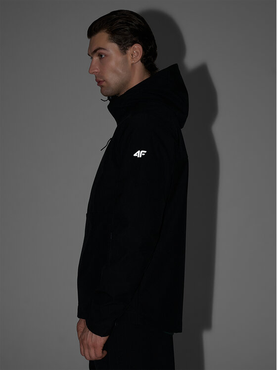 4F 4F Kurtka przejściowa CITY JACKETS Czarny Regular Fit