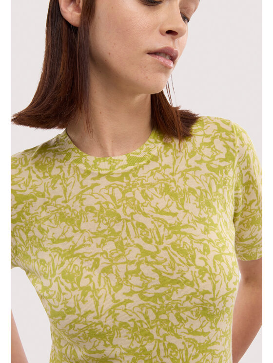 Trussardi Trussardi T-Shirt M7856001205N0JD Żółty Regular Fit