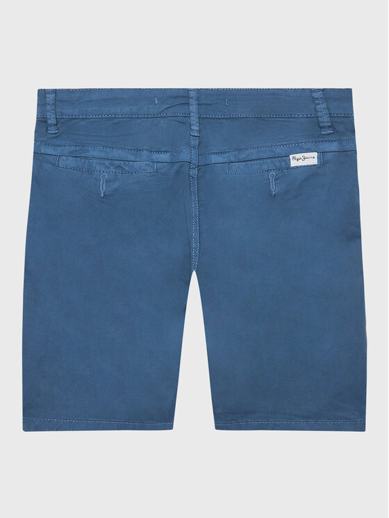 Pepe Jeans Pepe Jeans Šortky z materiálu Blueburn Short PB800726C75 Modrá Regular Fit