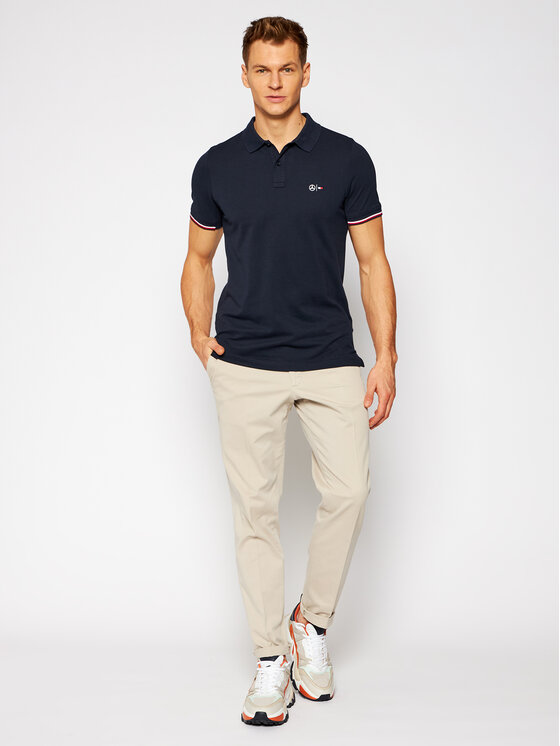 Tommy Hilfiger Tailored Polo MERCEDES-BENZ Logo TT0TT08493 Bleu marine Slim  Fit