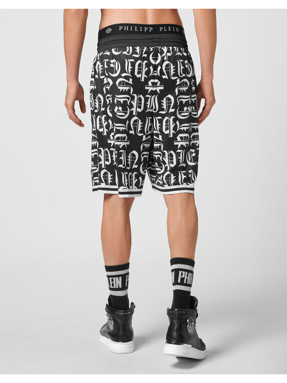 PHILIPP PLEIN PHILIPP PLEIN Szorty sportowe 30430 Czarny Jogger Fit