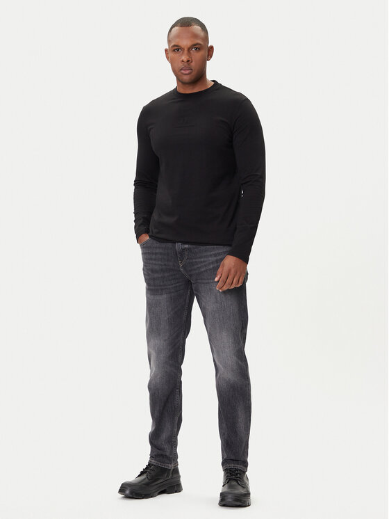KARL LAGERFELD KARL LAGERFELD Majica dugih rukava 755055 554225 Crna Regular Fit