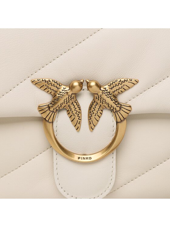 PINKO PINKO Geantă Love Classic Puff Cl Pe 23 PLTT 100038 A0F2 Écru