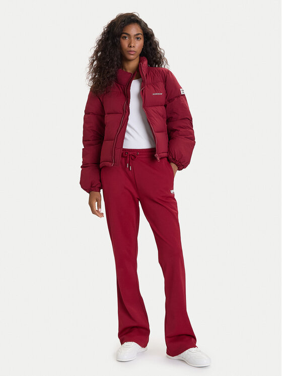 Guess Guess Teplákové nohavice W5BB58 FL04W Bordová Regular Fit
