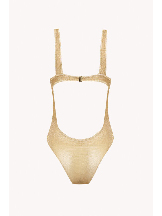 Epuzer Epuzer Body Metallic mesh Złoty Standard Fit