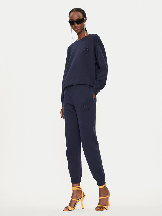 PINKO Pinko Teplákové nohavice Felpa 100371 A21P Tmavomodrá Regular Fit