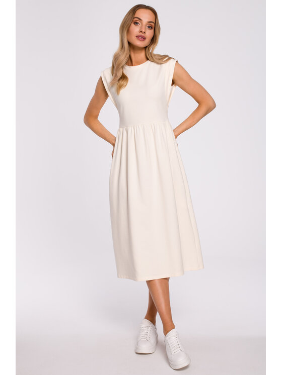 Made of Emotion Made of Emotion Vestito estivo M581 Bianco A-Line Fit