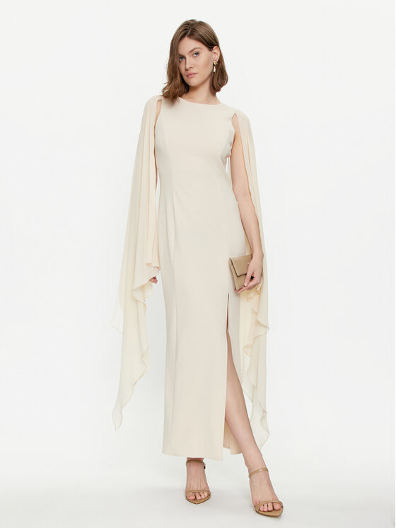 Rinascimento Rinascimento Coctailkleid CFC0117677003 Beige Regular Fit