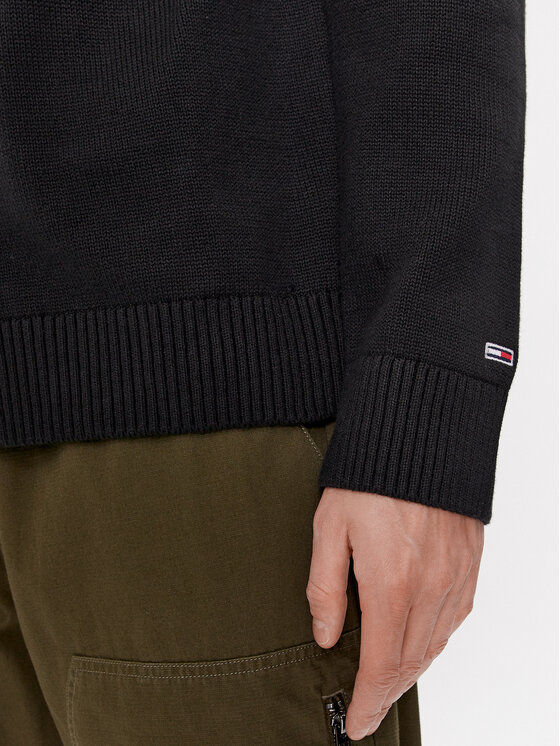 Tommy Jeans Tommy Jeans Светр Arched Graphic DM0DM16784 Чорний Relaxed Fit