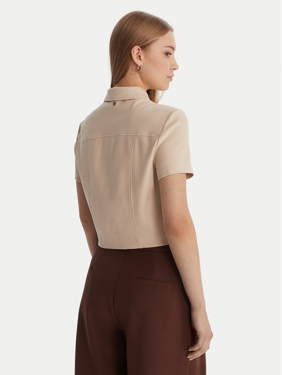 Guess Guess Hemd W6RH83 KCMU2 Beige Regular Fit